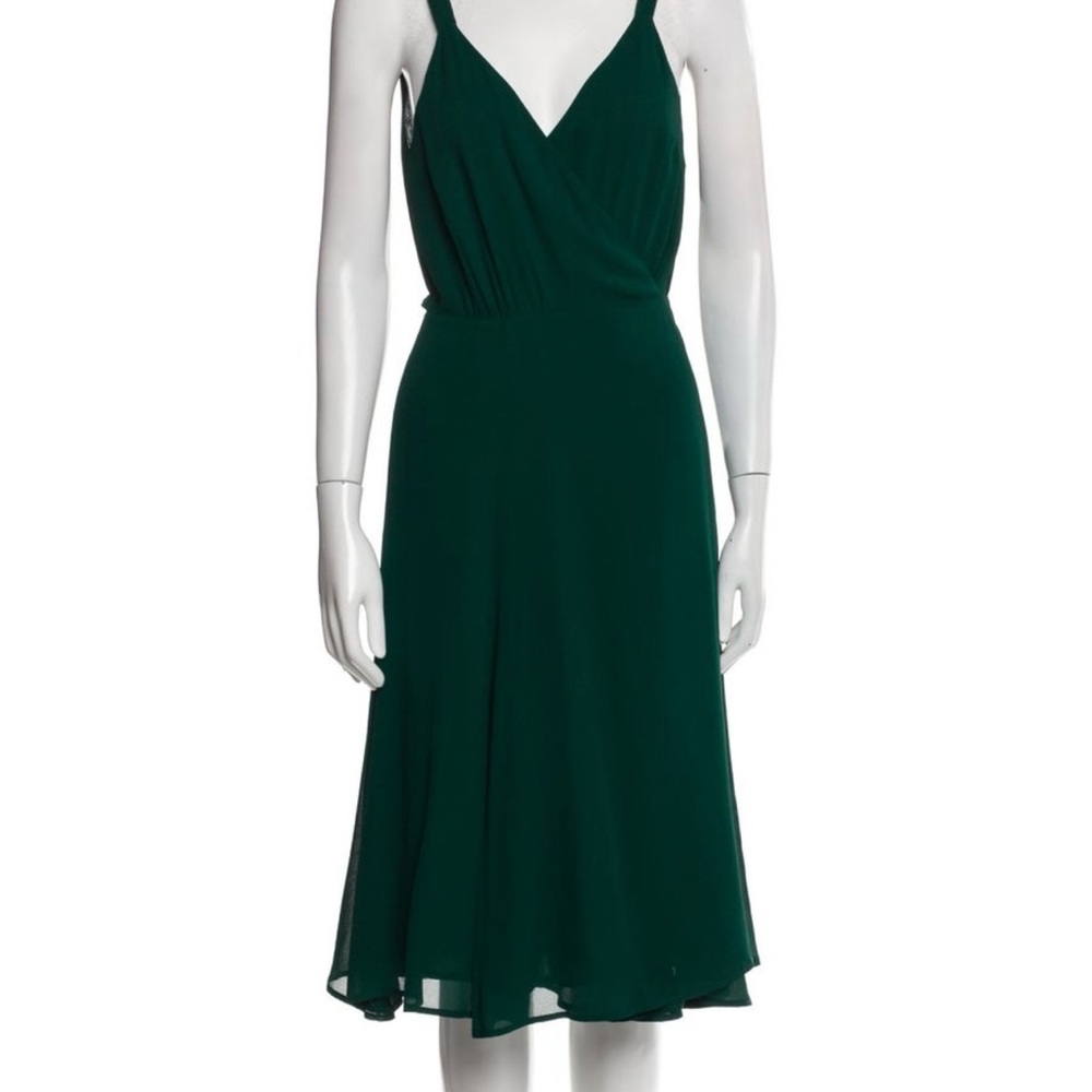 Reformation Deep Green Midi Dress